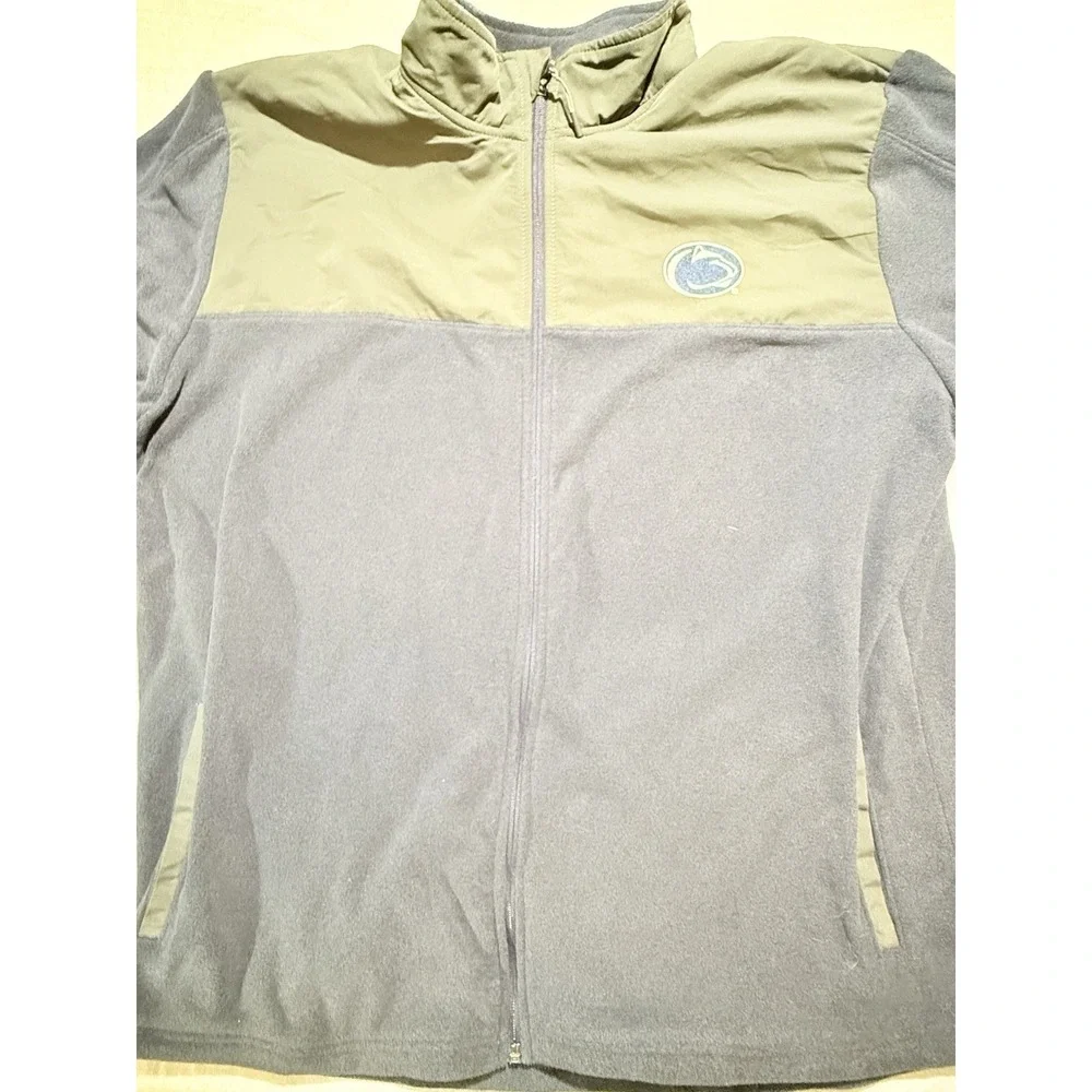 MENS Champion Full Zip Fleece Jacket Penn State PSU Nittany Lions XXL NAVY NWT